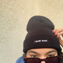 Load image into Gallery viewer, MANE CLUB BEANIE: BLACK
