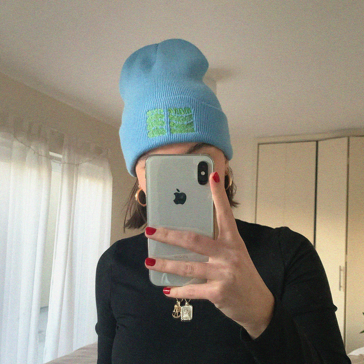 MANE CLUB BEANIE BLUE MANE CLUB NYC