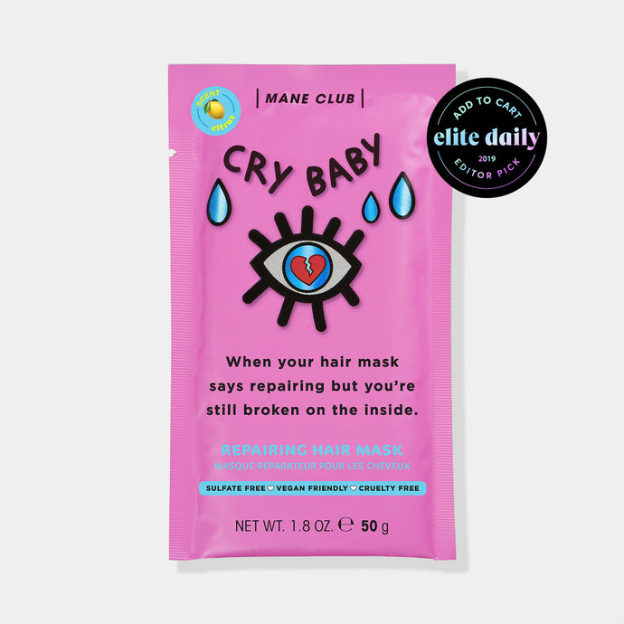 Cry Baby repairing hair mask for damaged hair