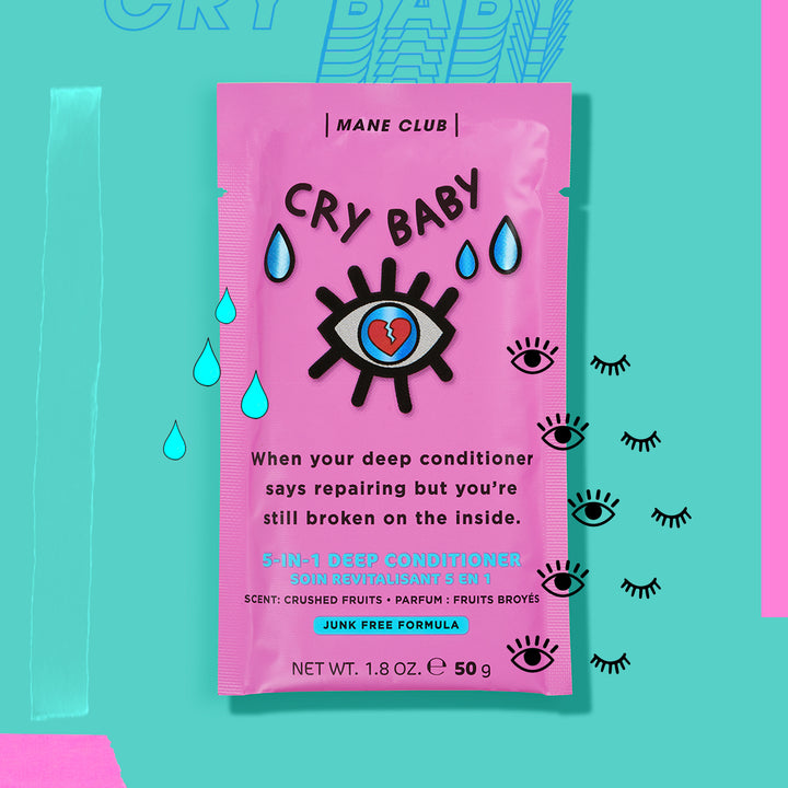 Cry Baby repairing hair mask for damaged hair