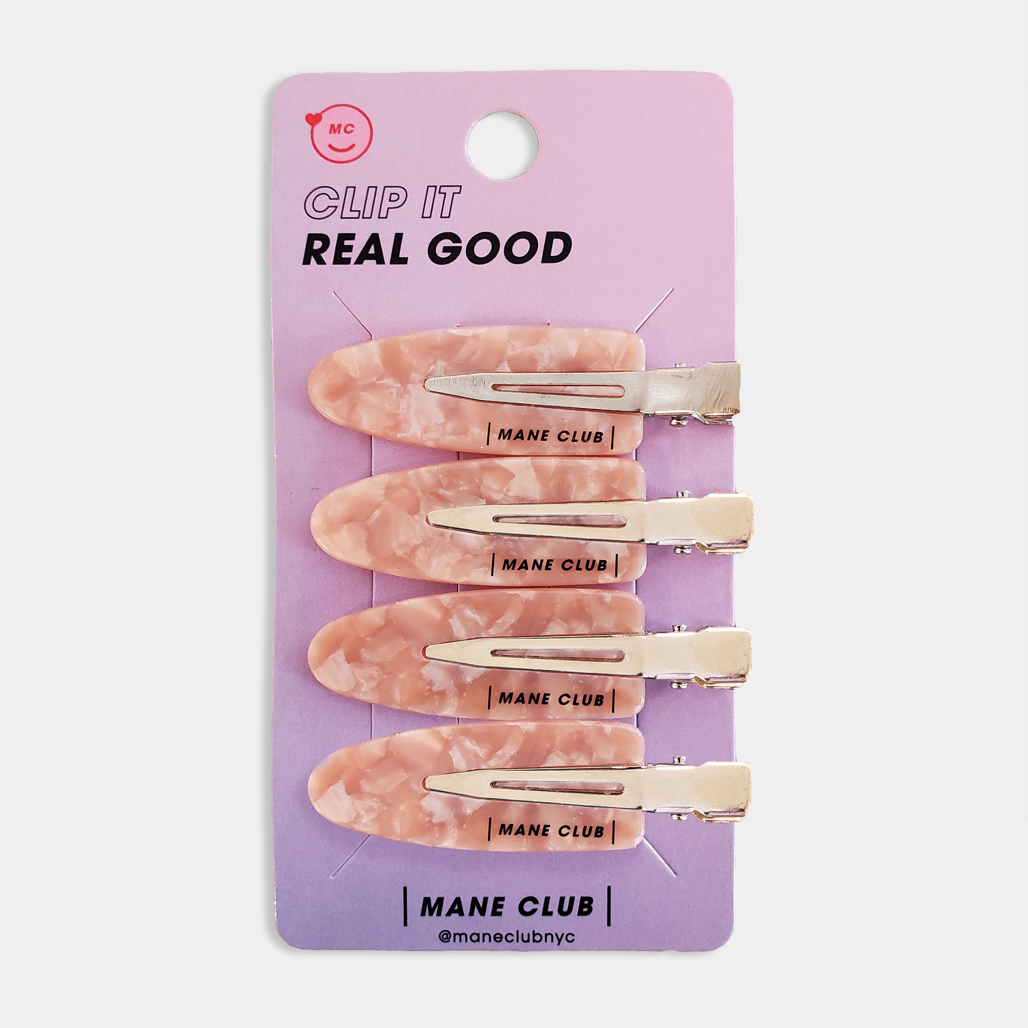 CREASELESS HAIR CLIP SET: PINK – MANE CLUB NYC
